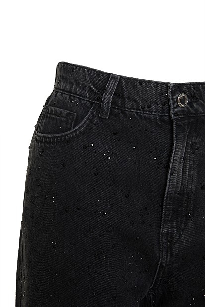 Tania balloon jeans with rhinestones
