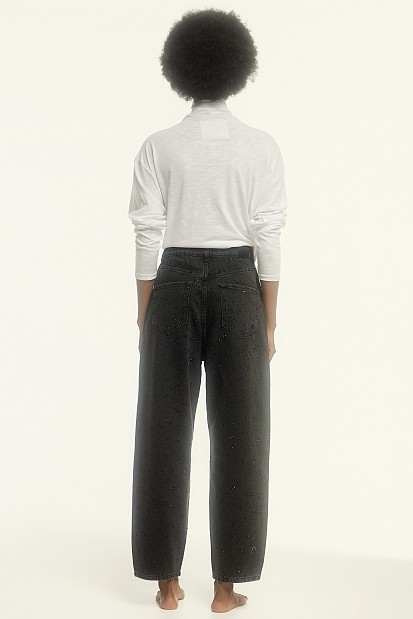 Tania balloon jeans with rhinestones