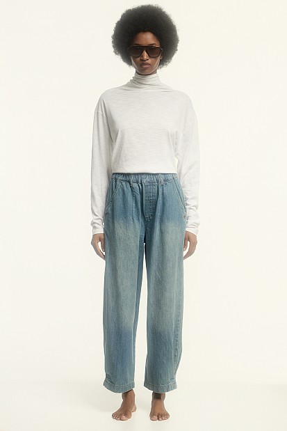Joy cropped barrel jeans