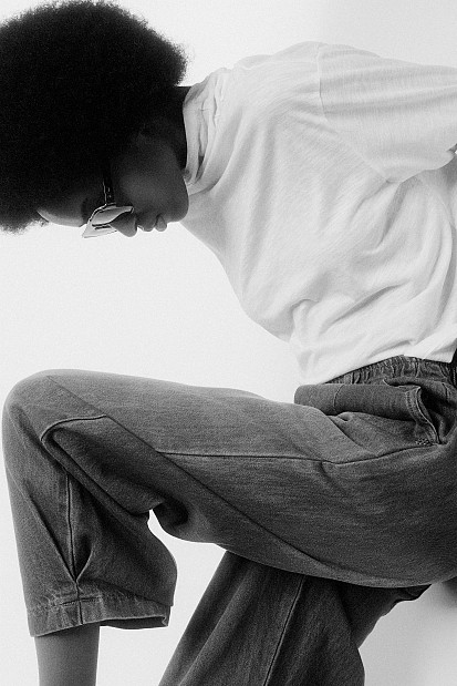 Joy cropped barrel jeans