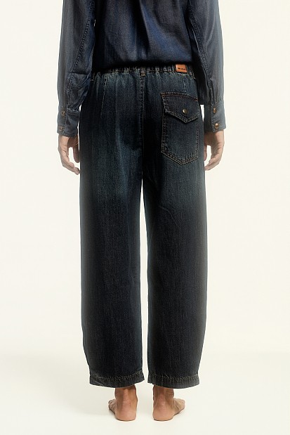 Joy cropped barrel τζιν