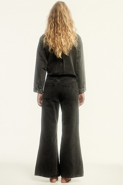 Kalia wide leg jeans with studs