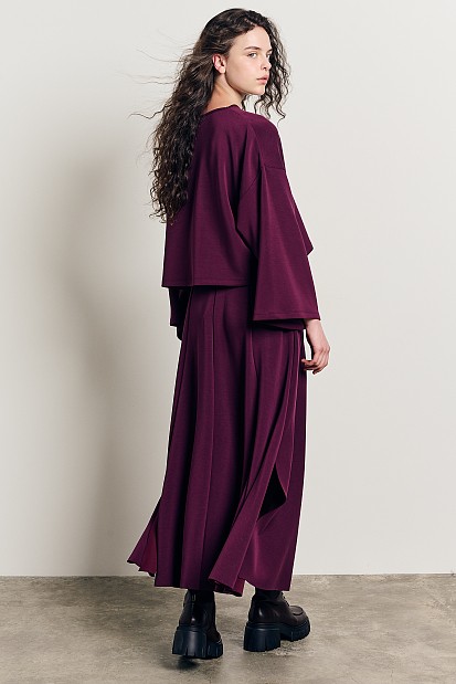 Maxi skirt with slits