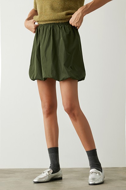 Къса пола с ластична талия