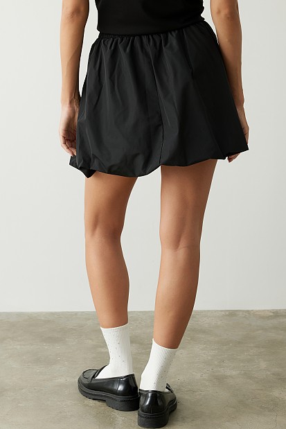 Mini skirt with elasticated waist