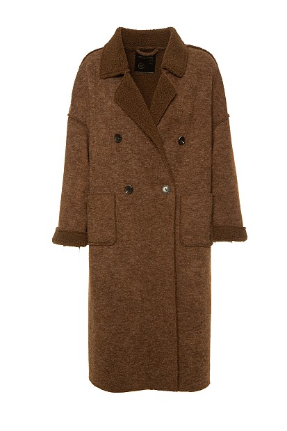 Longline boucle cardigan