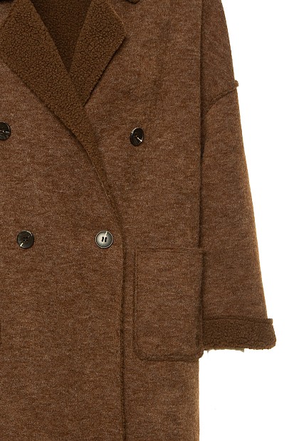 Longline boucle cardigan