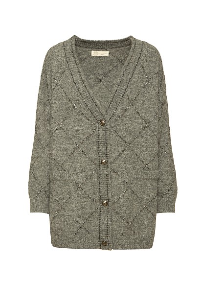Longline knit cardigan