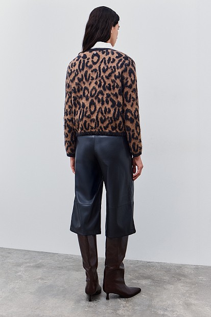 Animal print ζακέτα