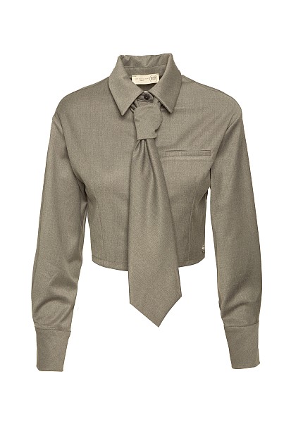 Tie-neck Shirt