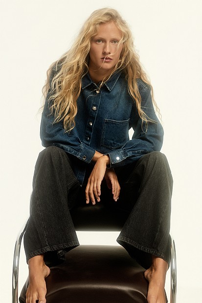 Denim πουκάμισο