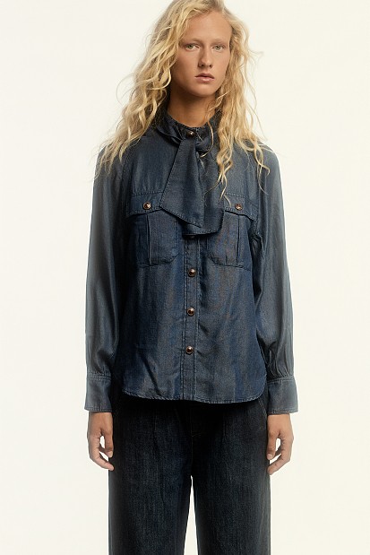 Denim look shirt