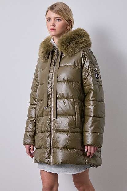 Mid-length puffer jacket