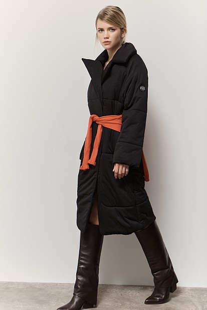 Longline jacket with collar