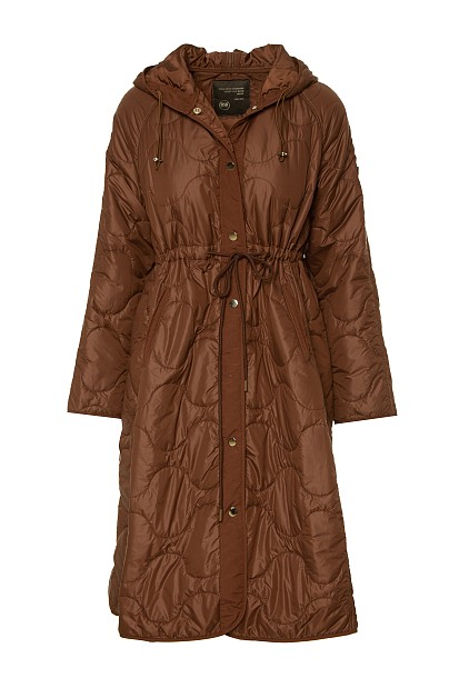 Μακρύ αδιάβροχο puffer μπουφάν