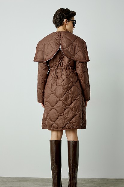 Μακρύ αδιάβροχο puffer μπουφάν