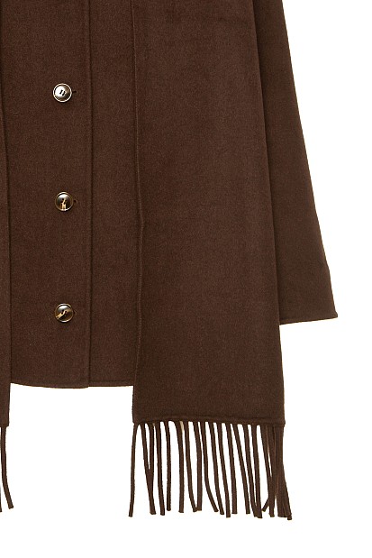 Shorline coat with scarf
