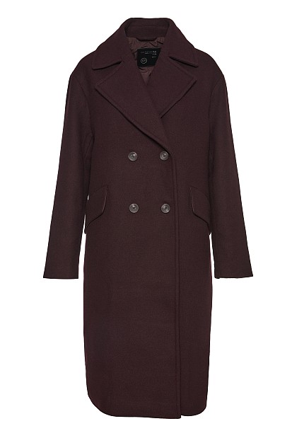 Longline coat with pockets