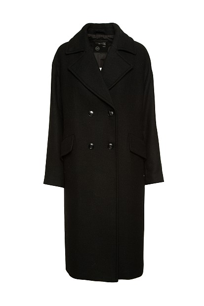 Μακρύ παλτό με τσέπες