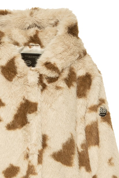 Shortline faux fur with hood