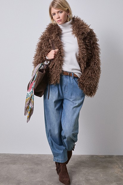 Faux shearling fur