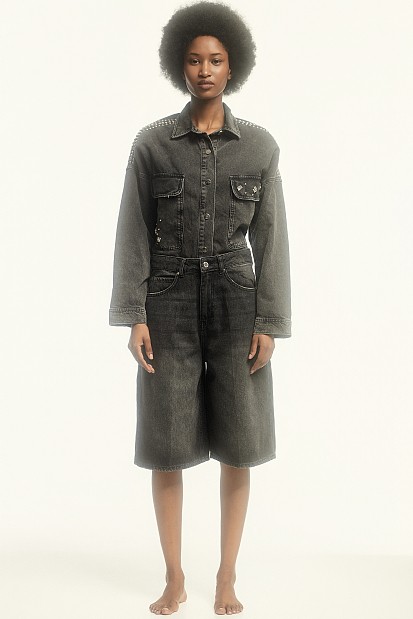 Georgia denim bermudas