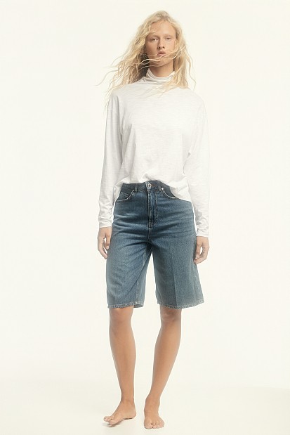 Georgia denim bermudas