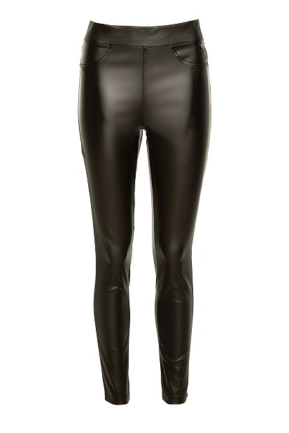 Leather look κολάν με τσέπες