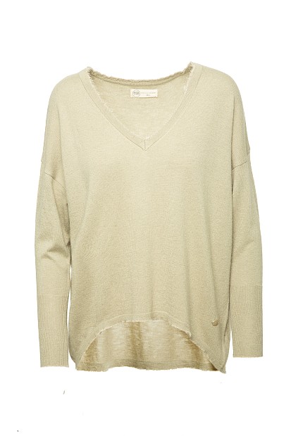 Sweater with V neckline