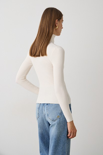 Basic rib turtleneck