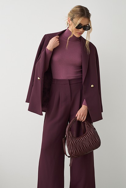Basic rib turtleneck