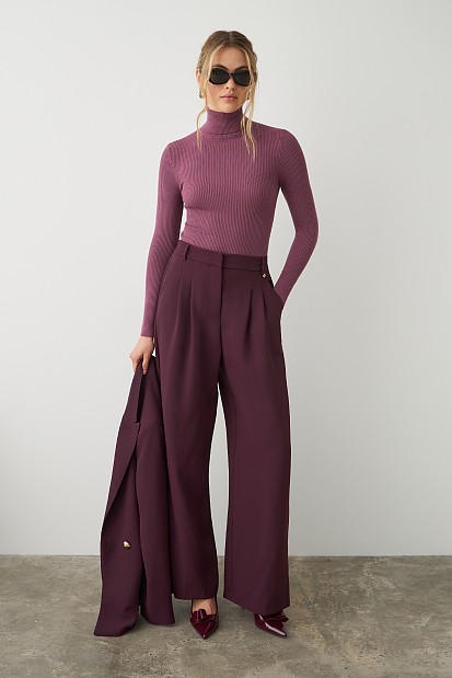 Basic rib turtleneck