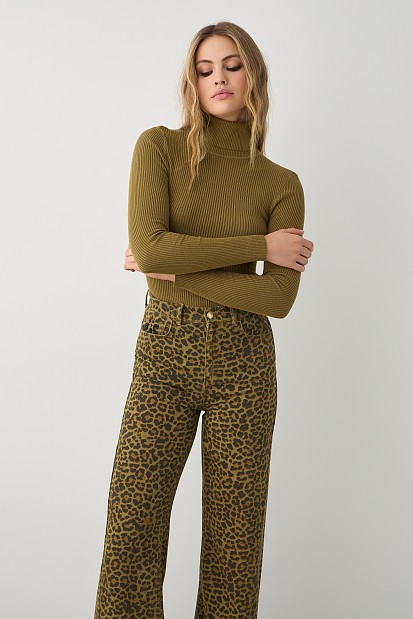 Basic rib turtleneck