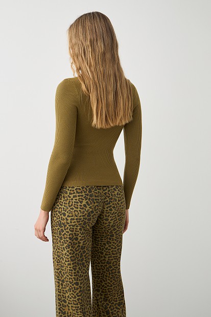 Basic rib turtleneck