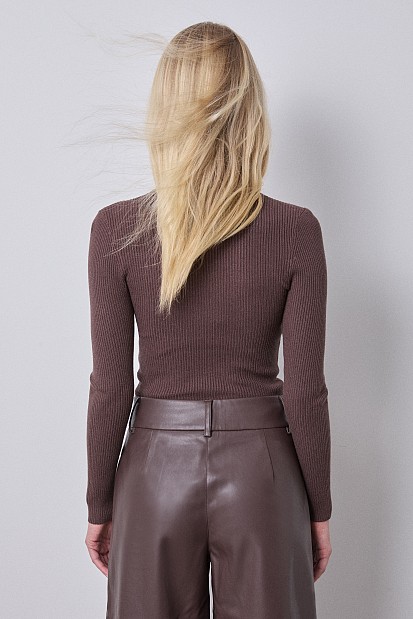 Basic rib turtleneck