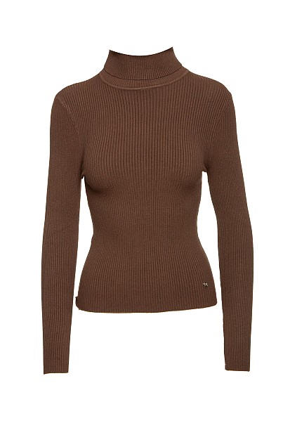 Basic rib turtleneck