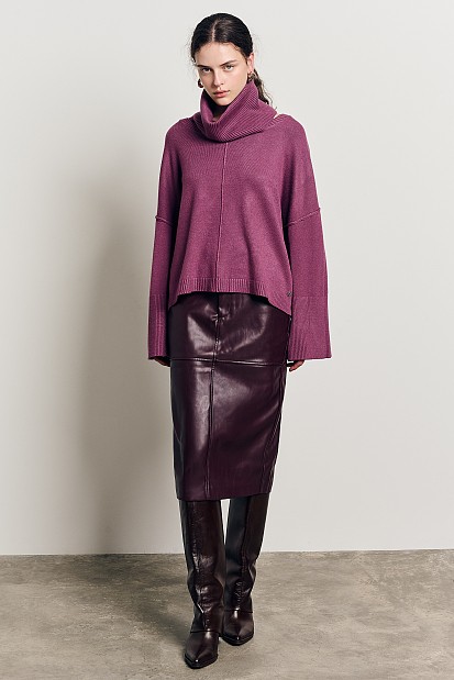 Jumper with detachable turtleneck