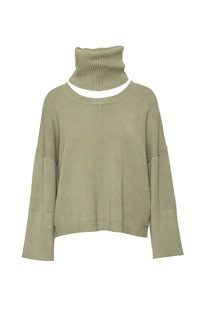 Jumper with detachable turtleneck