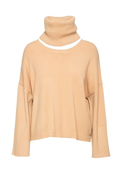 Jumper with detachable turtleneck