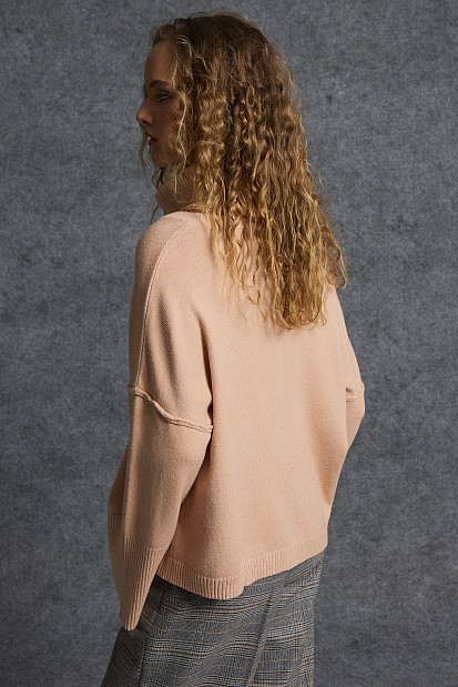 Jumper with detachable turtleneck