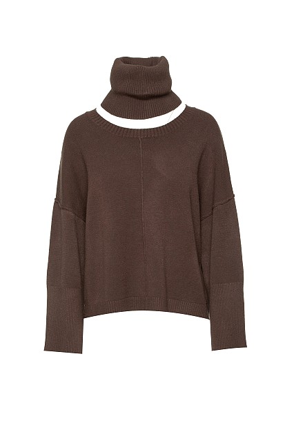 Jumper with detachable turtleneck