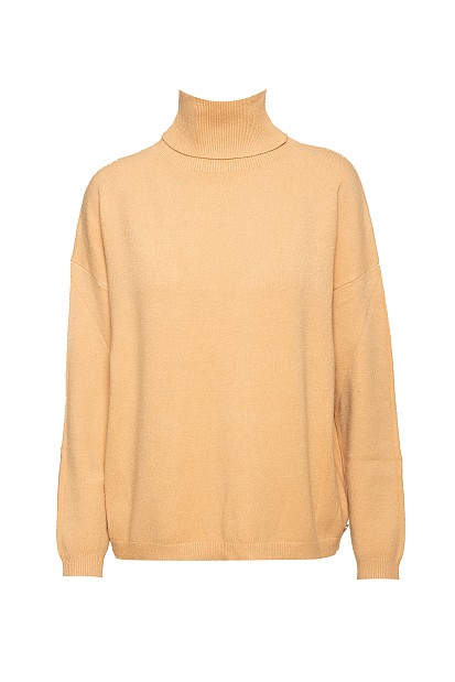 Oversized sweater with turtleneck