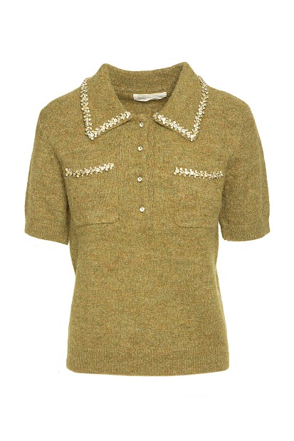 Short sleeve sweater