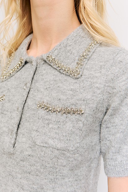 Short sleeve sweater