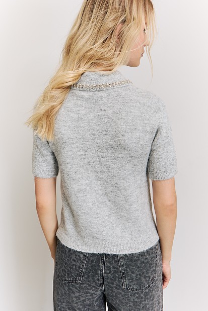 Short sleeve sweater
