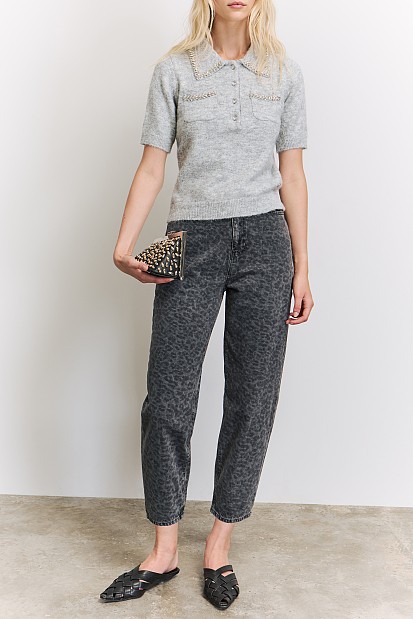 Short sleeve sweater