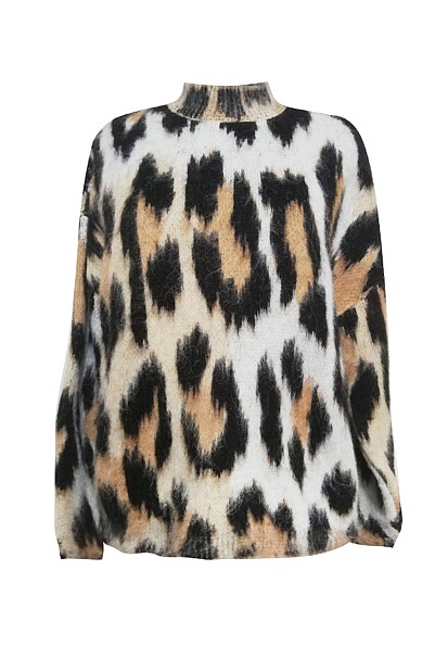Animal print sweater