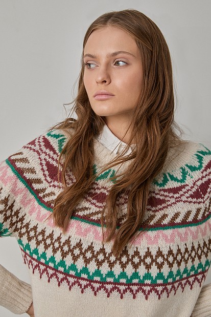 Printed sweater
