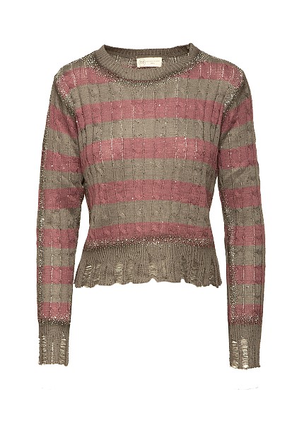 Πλεκτό πουλόβερ με στρας