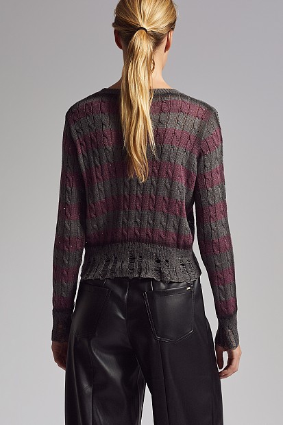 Πλεκτό πουλόβερ με στρας